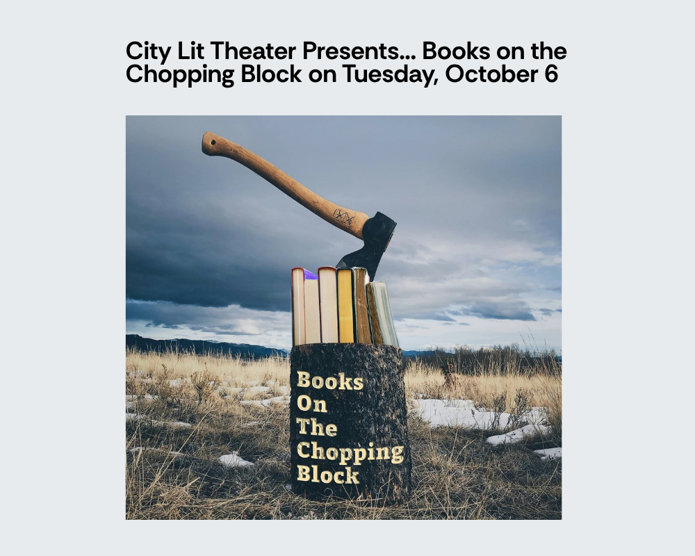 City Lit Theater Presents Books on the Chopping Block on Tuesday, October 6